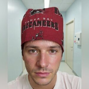 Red Scrub Cap - Men Accessories